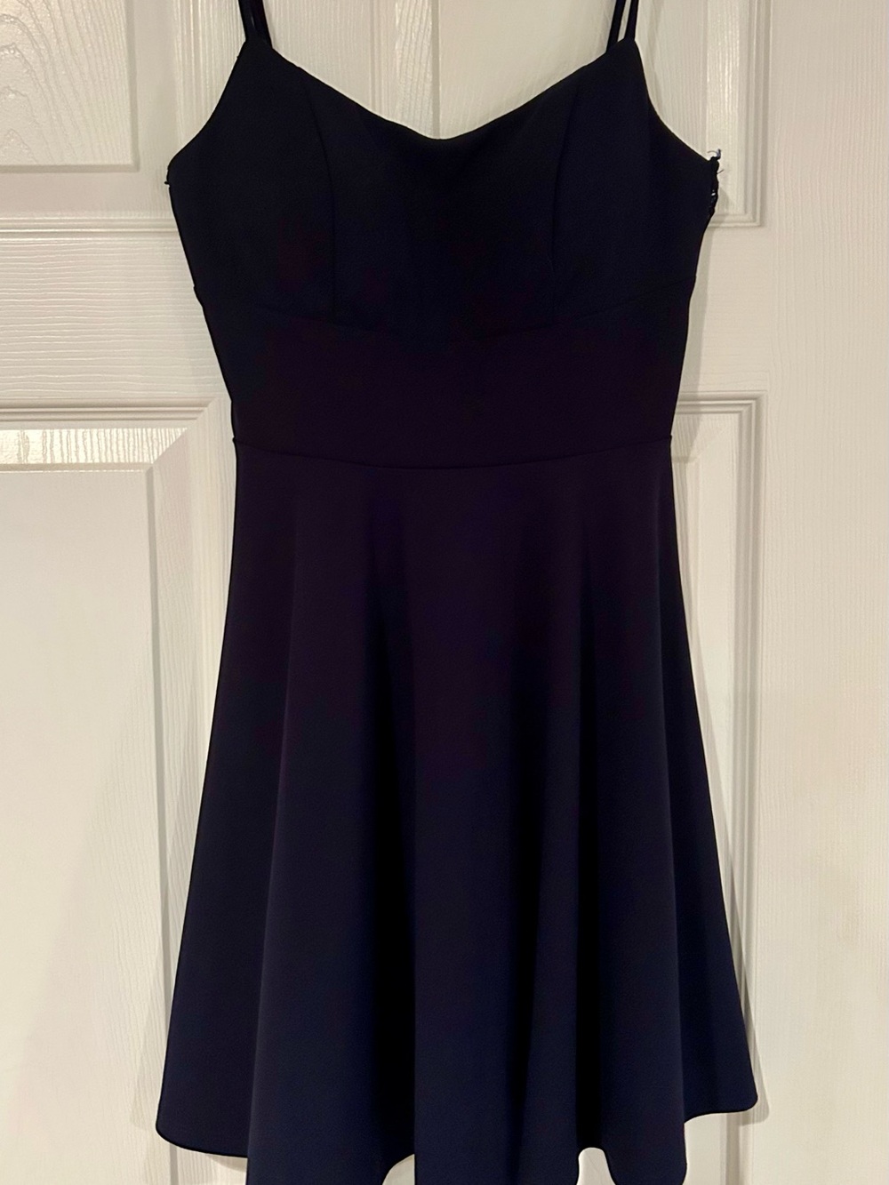 City Studio Navy Mini Spaghetti Strap A-Line Dress